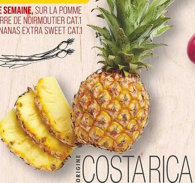 Promotion spéciale sur l'ananas de Costa Rica