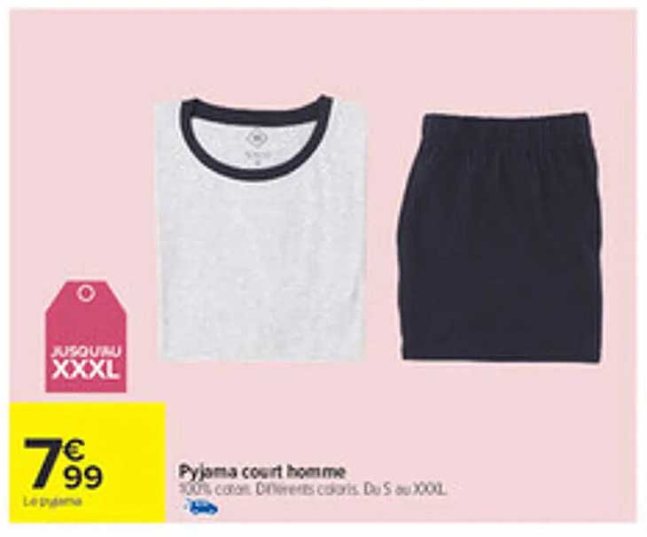 Pyjama court homme