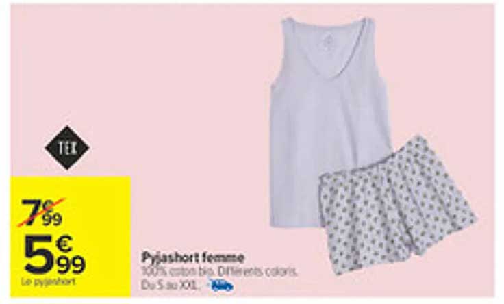 Pyjashort femme
