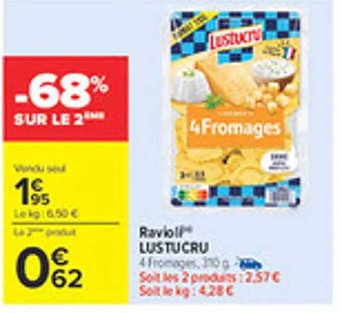 Ravioli® LUSTUCRU 4 Fromages