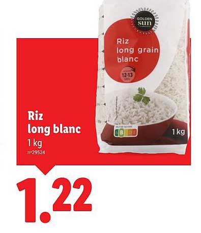 Riz long blanc