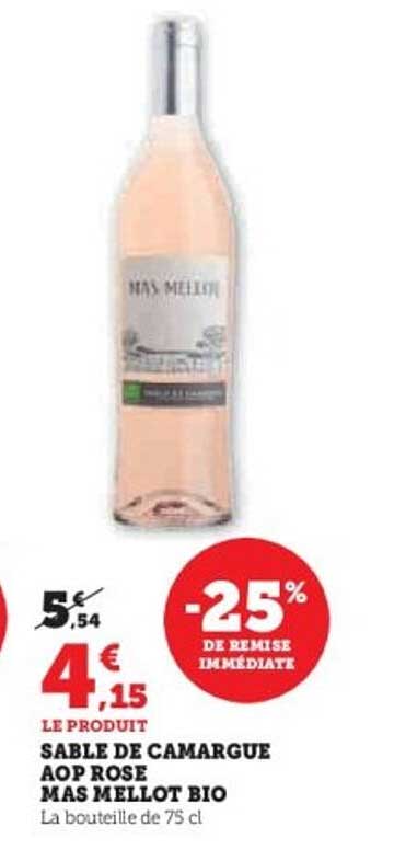 SABLE DE CAMARGUE AOP ROSE MAS MELLOT BIO