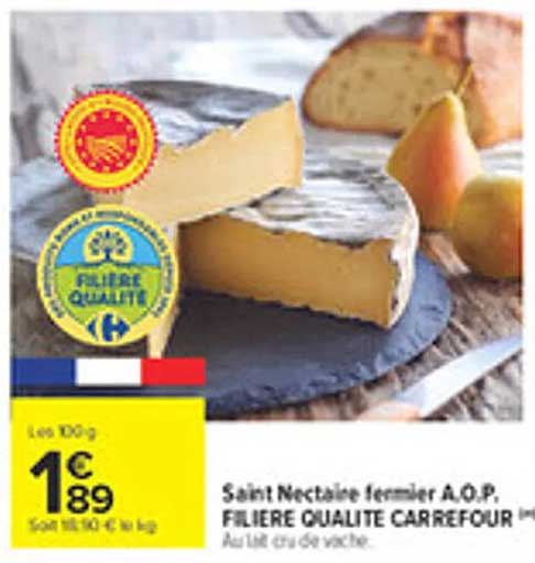 Saint Nectaire fermier A.O.P. FILIERE QUALITE CARREFOUR