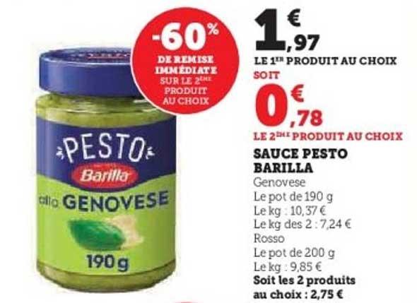 SAUCE PESTO BARILLA