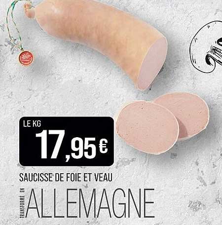 Saucisse de foie et veau