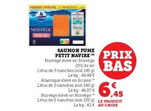 SAUMON FUME PETIT NAVIRE