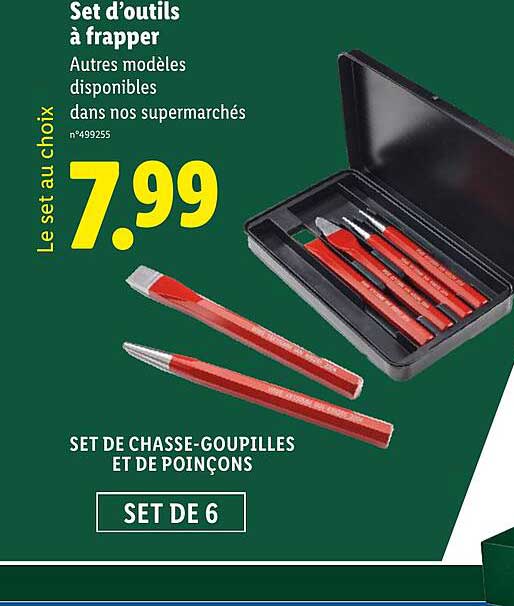 Set d'outils à frapper