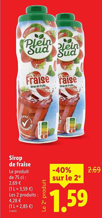 Sirop de fraise