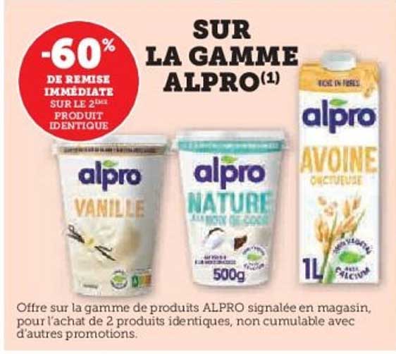 SUR LA GAMME ALPRO