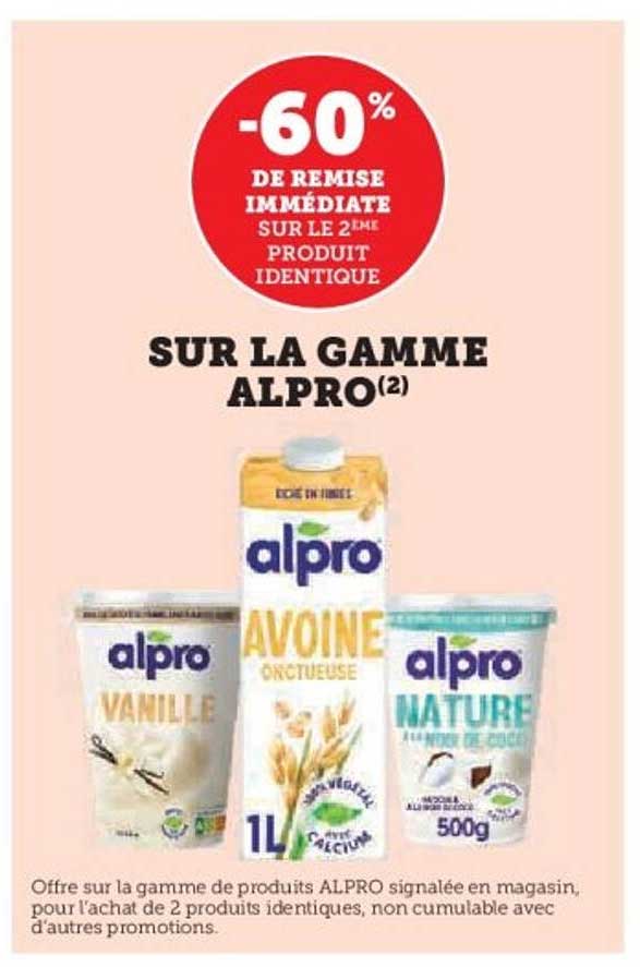 SUR LA GAMME ALPRO