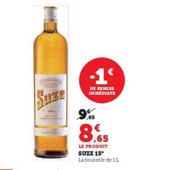 SUZE 15° La bouteille de 1 L