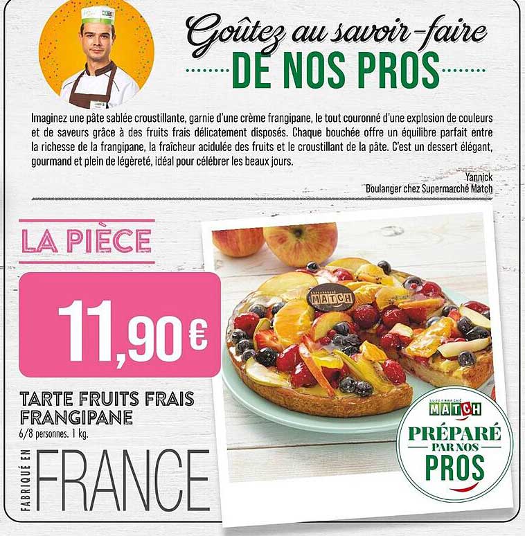 TARTE FRUITS FRAIS FRANGIPANE