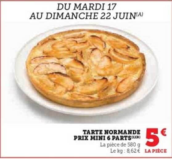 TARTE NORMANDE PRIX MINI 6 PARTS