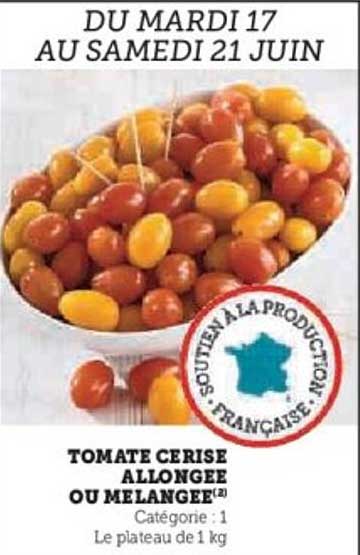 TOMATE CERISE ALLONGEE OU MELANGEE