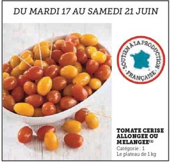 TOMATE CERISE ALLONGEE OU MELANGEE