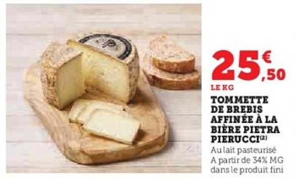 TOMMETTE DE BREBIS AFFINÉE À LA BIÈRE PIETRA PIERUCCI