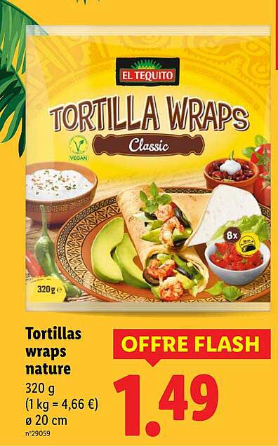 Tortillas wraps nature