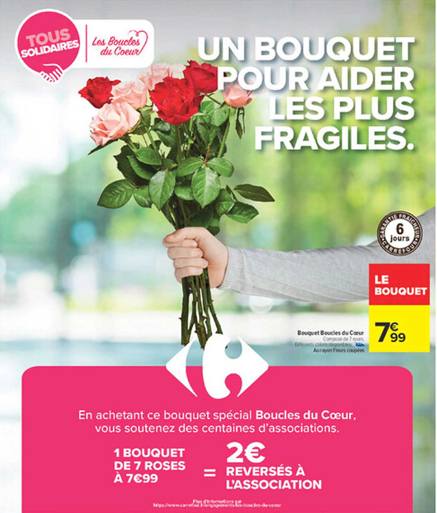 UN BOUQUET POUR AIDER LES PLUS FRAGILES.