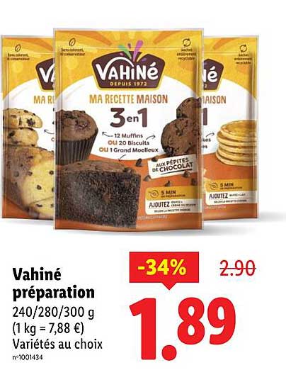 Vahiné préparation