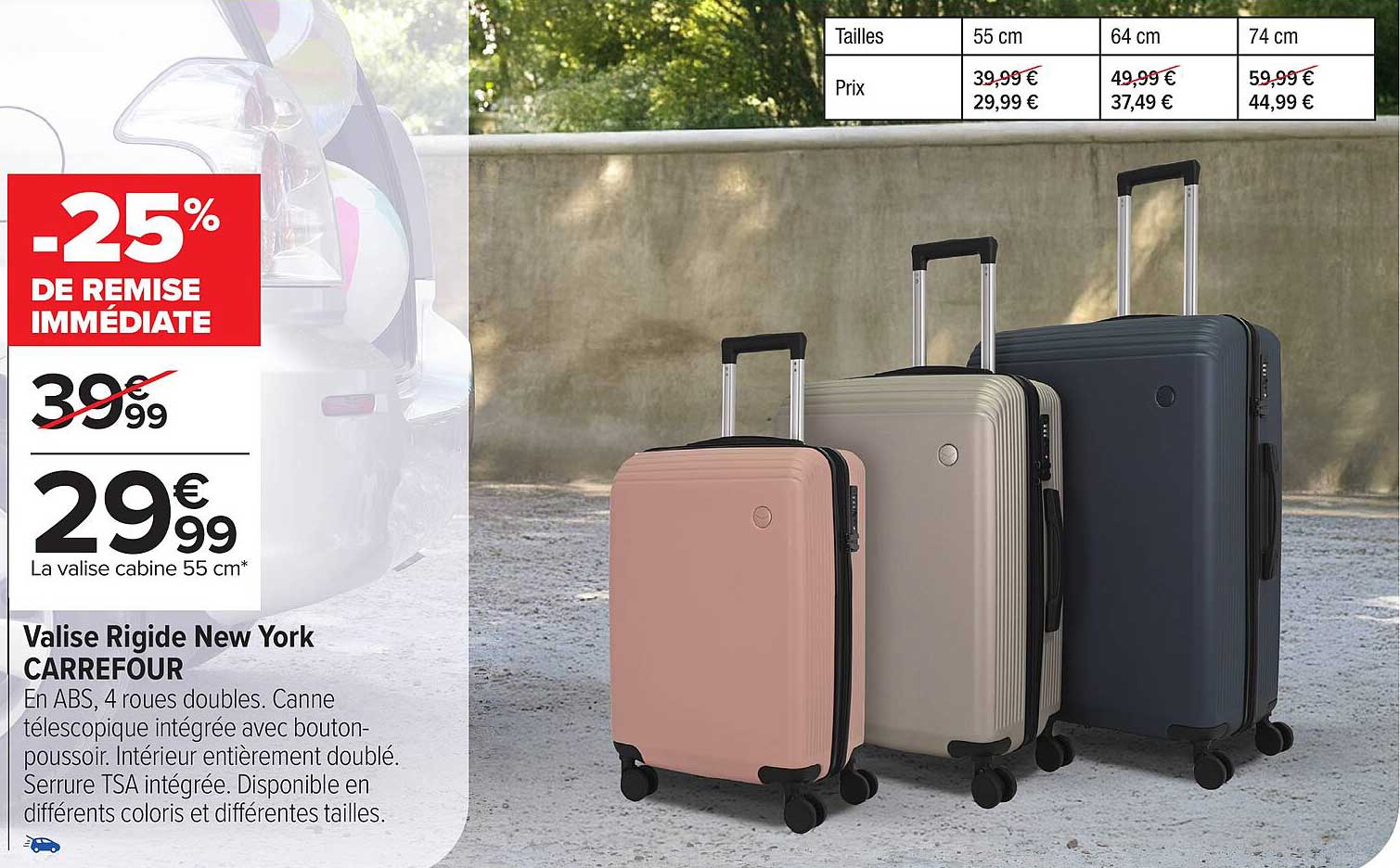 Valise Rigid New York CARREFOUR