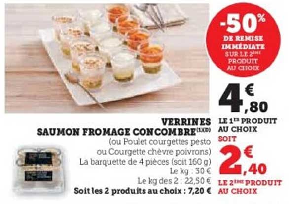 VERRINES SAUMON FROMAGE CONCOMBRE