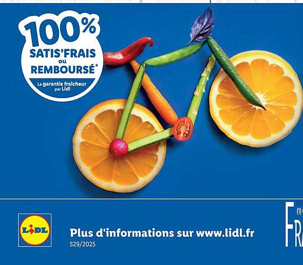 100% SATIS'FRAIS ou REMBOURSE*