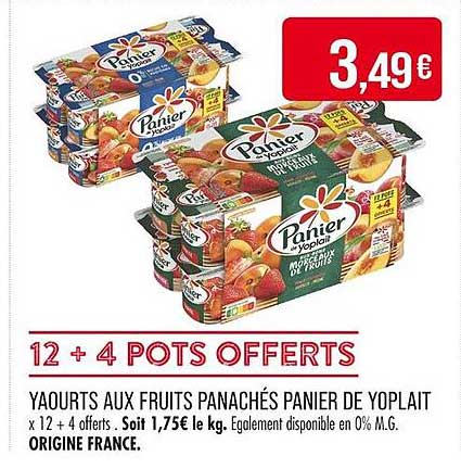 12 + 4 POTS OFFERTS