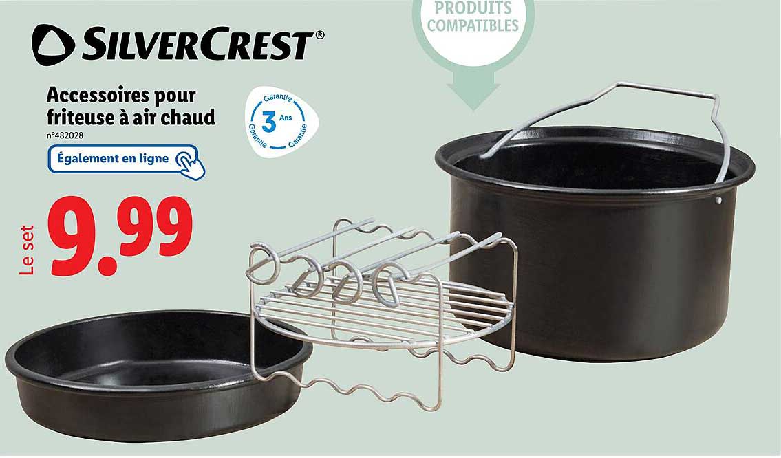 Accessoires pour friteuse à air chaud