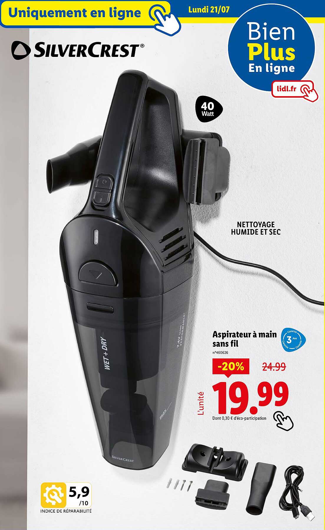 Aspirateur à main sans fil