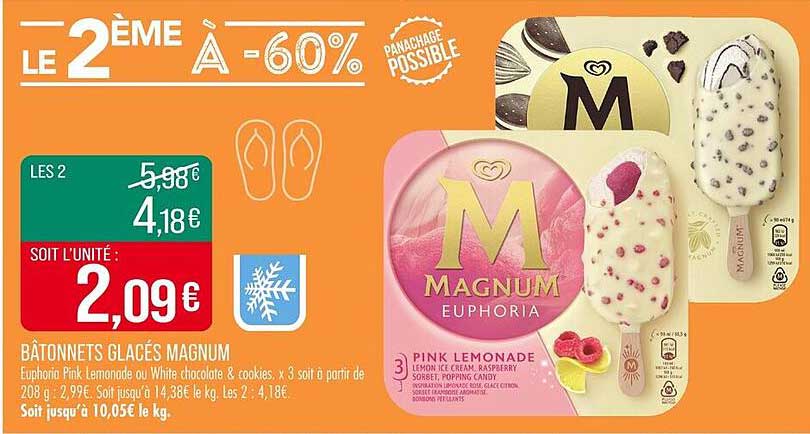 BÂTONNETS GLACÉS MAGNUM