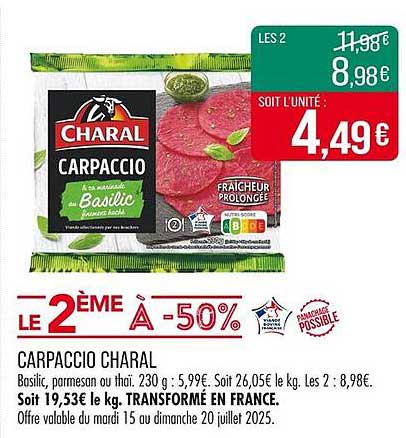CARPACCIO CHARAL