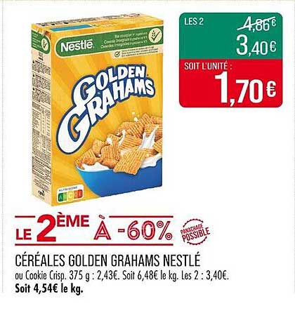 CÉRÉALES GOLDEN GRAHAMS NESTLÉ