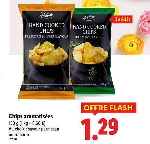 Chips aromatisées