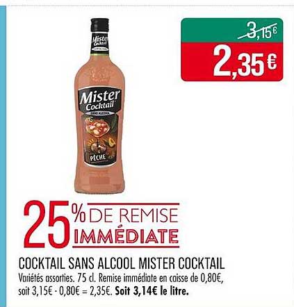 COCKTAIL SANS ALCOOL MISTER COCKTAIL