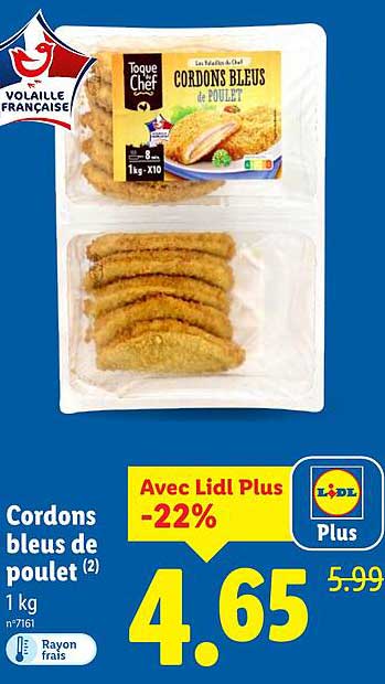 Cordons bleus de poulet