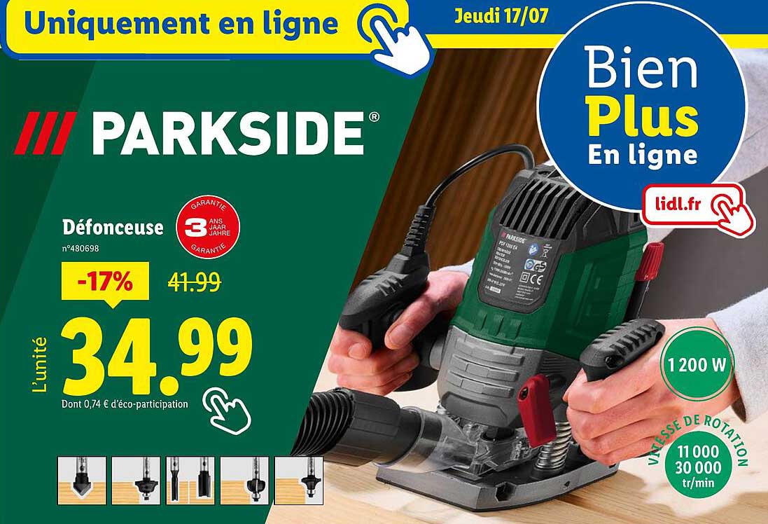 Défonceuse Parkside