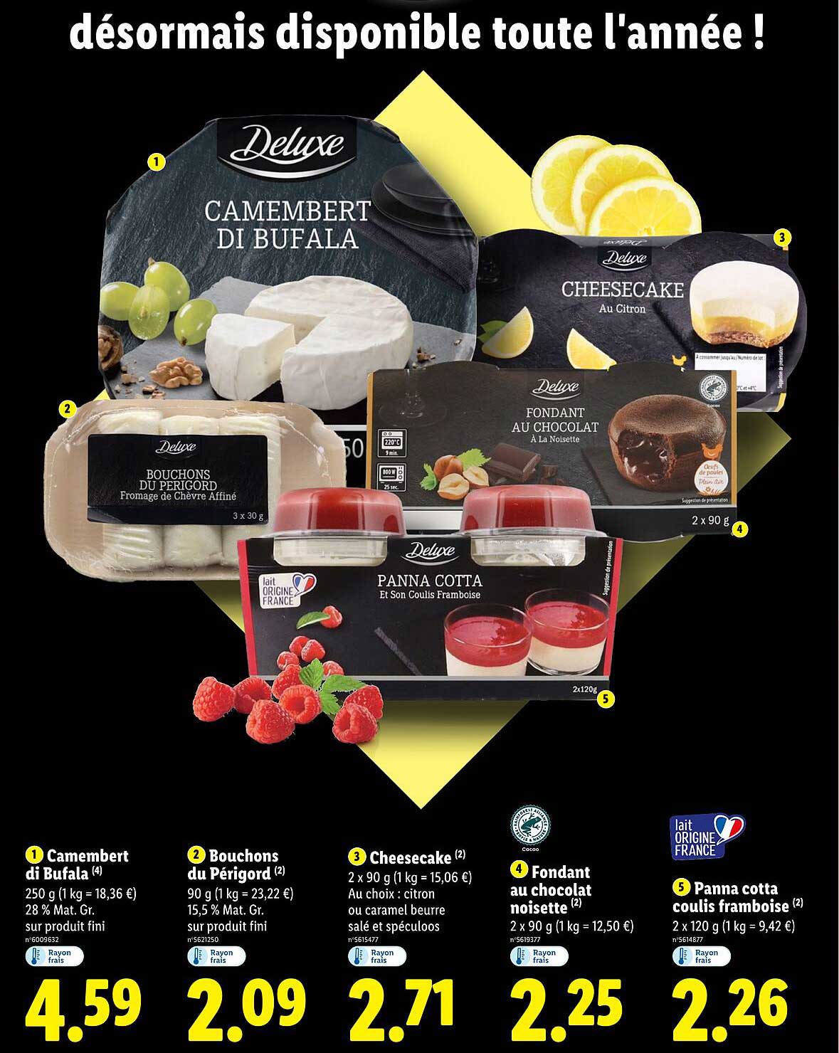 Délicieux fromages et desserts Deluxe Édition!
