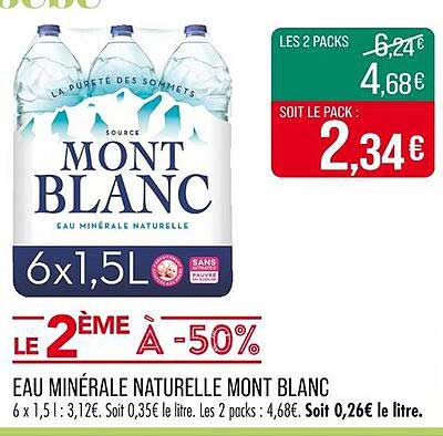 EAU MINÉRALE NATURELLE MONT BLANC