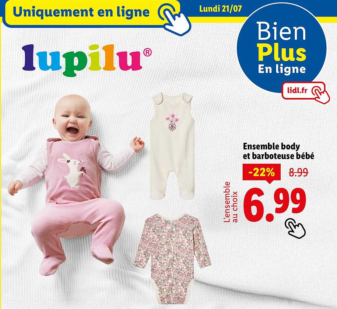 Ensemble body et barbotteuse bébé