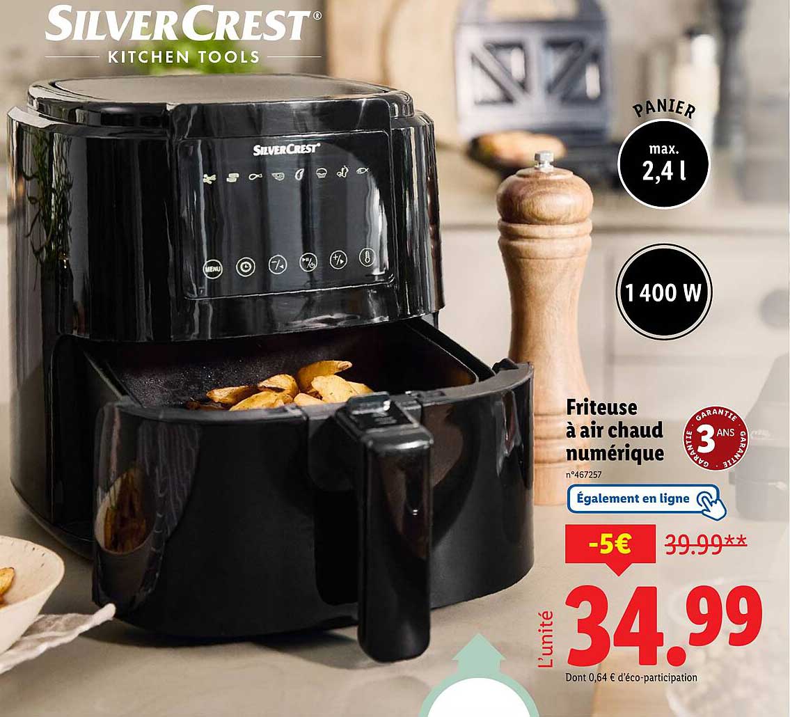 Friteuse à air chaud numérique