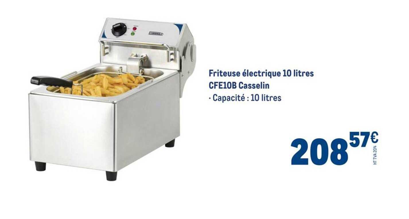 Friteuse électrique 10 litres CFE10B Casselin