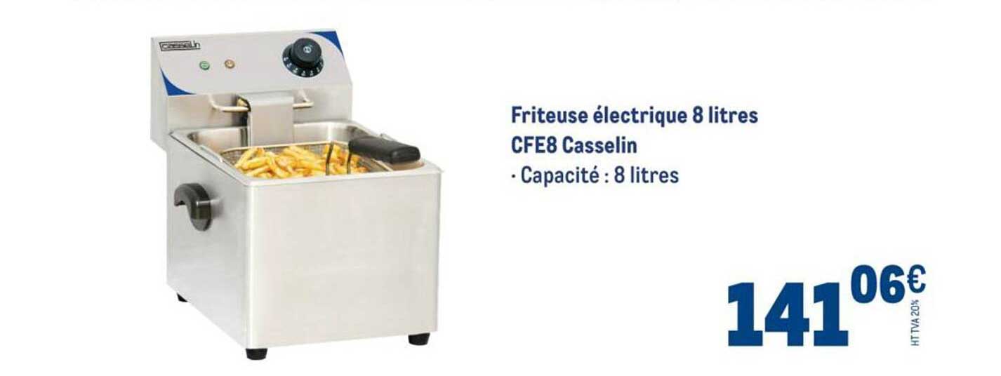 Friteuse électrique 8 litres CFE8 Casselin