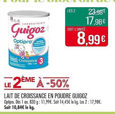 Lait de Croissance en Poudre Guigoz