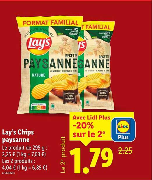 Lay’s Chips paysanne