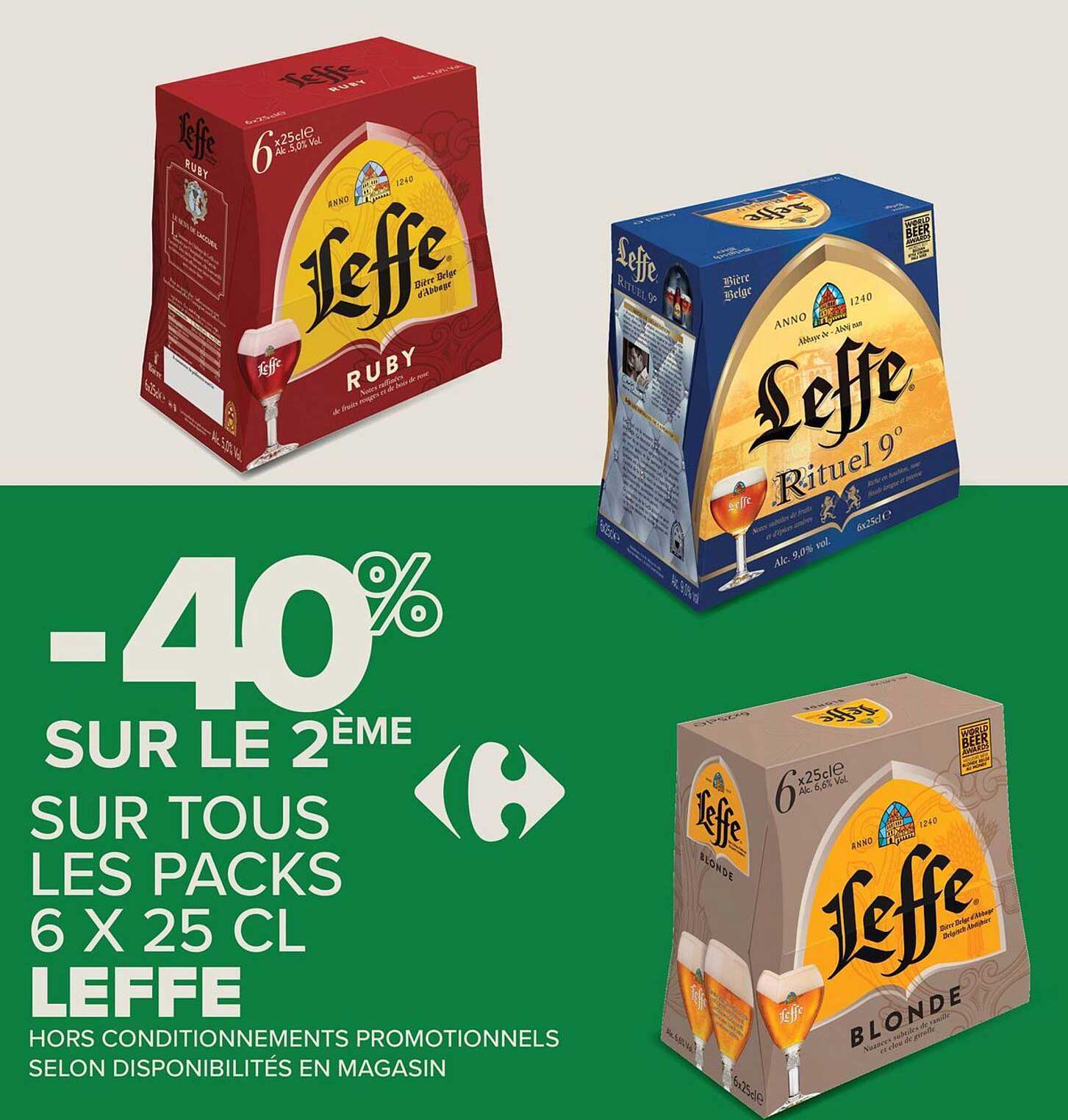 Leffe -40% sur le 2ème pack