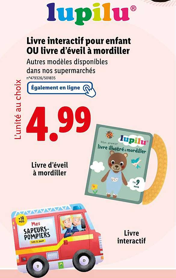 Livre interactif pour enfant OU livre d’éveil à mordiller