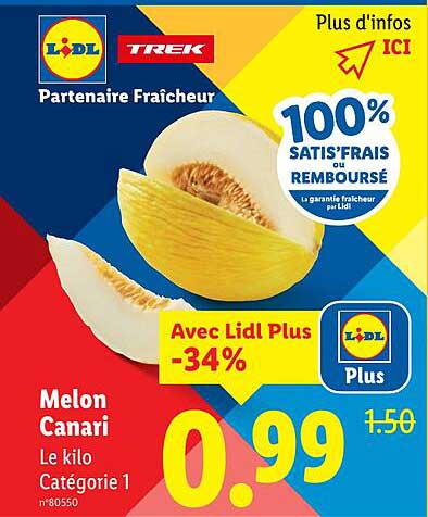 Melon Canari Le kilo