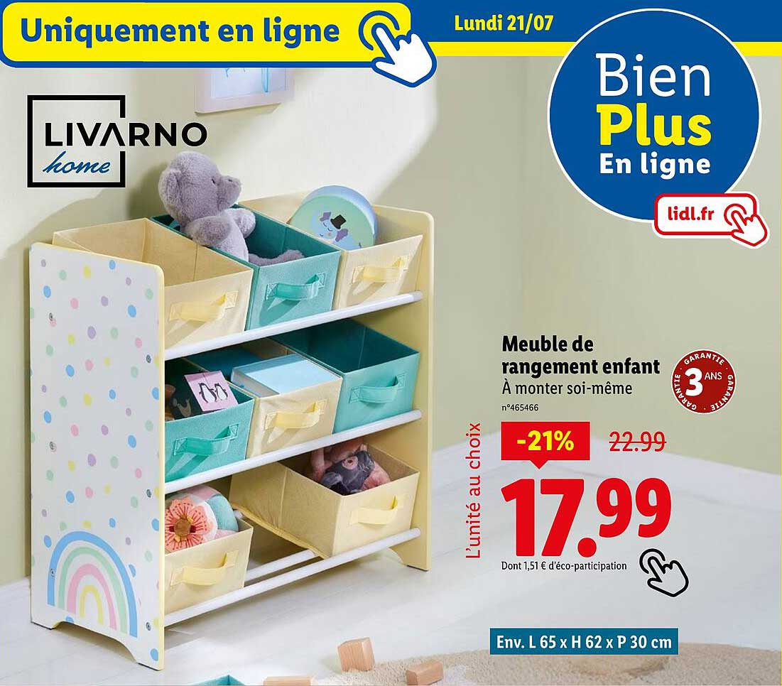 Meuble de rangement enfant