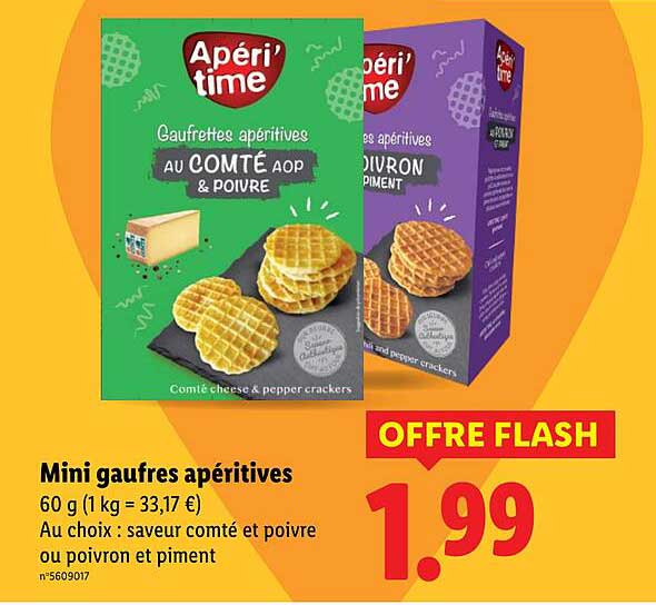 Mini gaufres apéritives