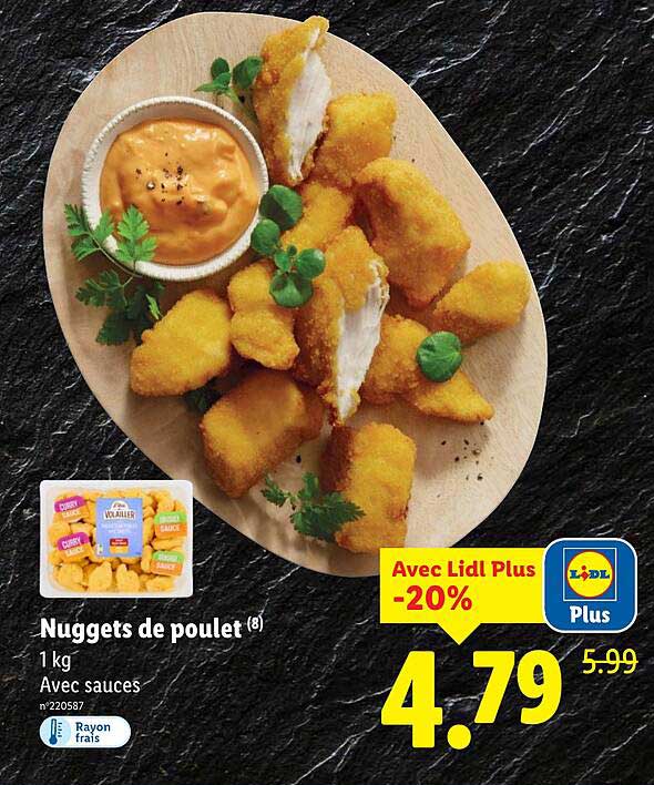 Nuggets de poulet (8)